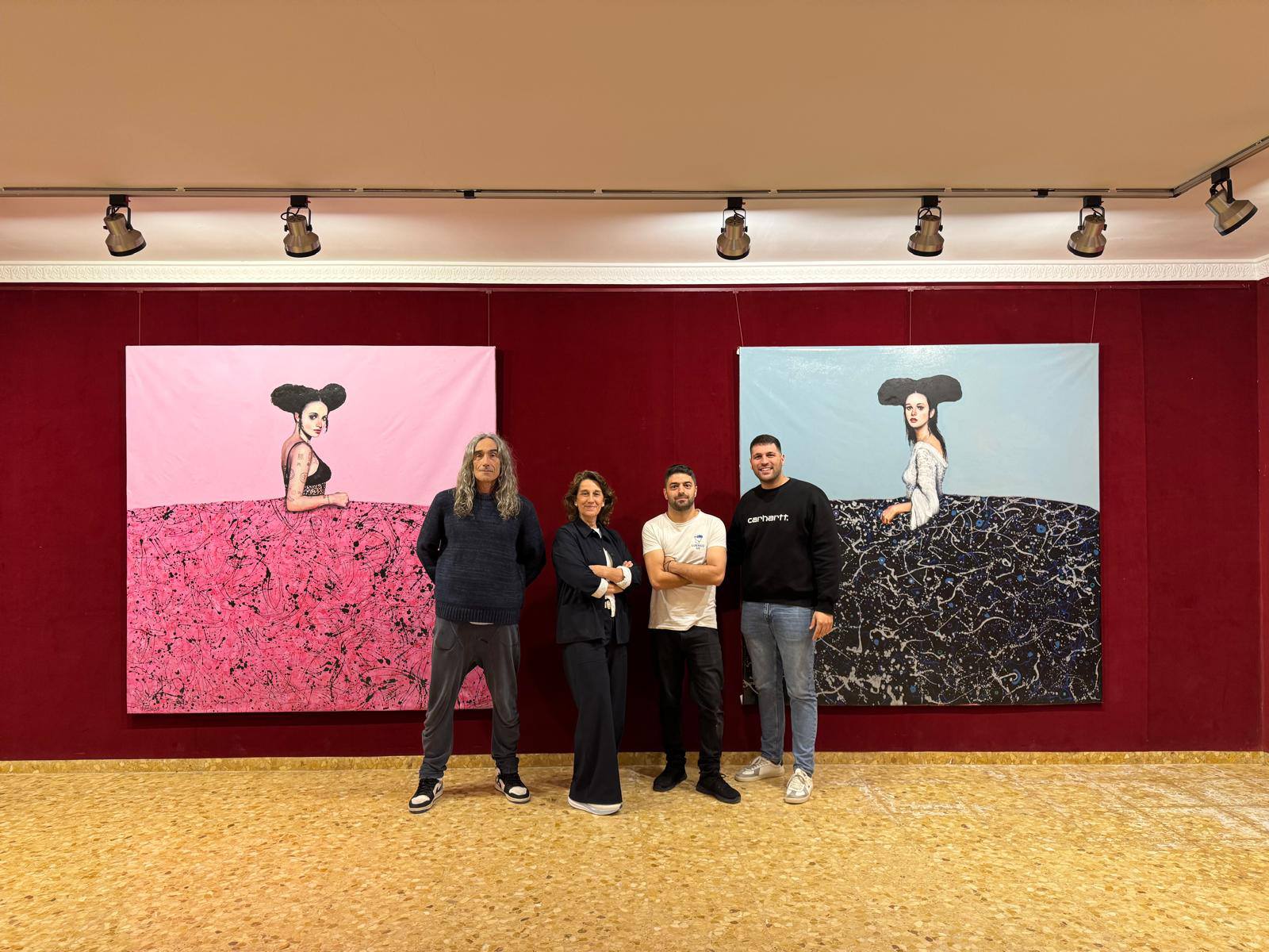 Luengo VR junto a la familia Palmero en espacio cultural